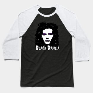 Black Dahlia Elizabeth Short True Crime Edit Baseball T-Shirt